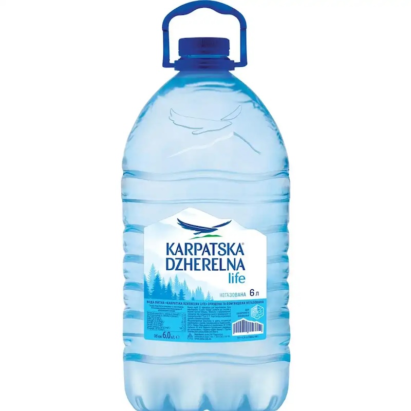 Вода мінеральна н/газ Карпатська джерельна 6л ПЕТ